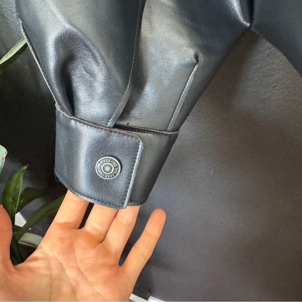 Free People Alexis Vegan Leather Jacket - Picture 6 of 8